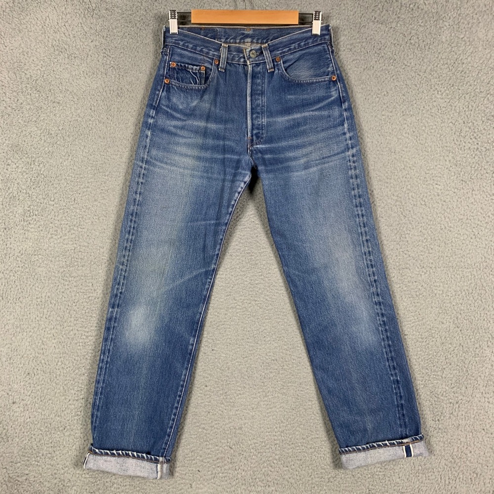 Vintage Levi's 501 Redline Selvedge Jeans 555 Valencia USA 1983 30x33 Fits 28x31